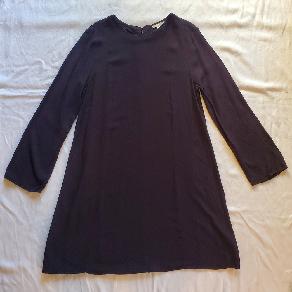 H&M Black Long Sleeve Mini Dress